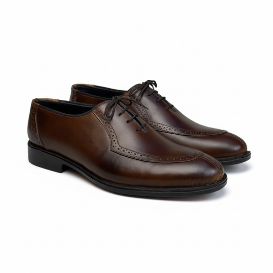 SHADED BROWN BROGUE OXFORD FORMAL