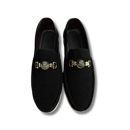 Walmer - Men's Black Suede Loafer
