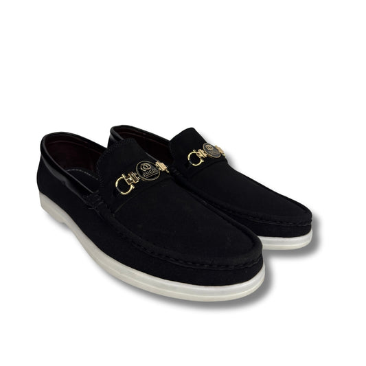 Walmer - Men's Black Suede Loafer