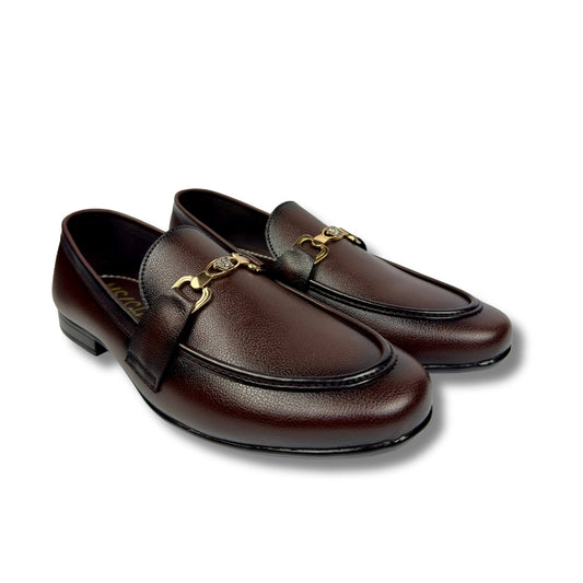 BROWN PLAIN LOAFER 01