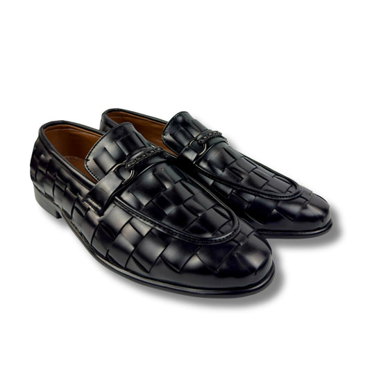 BLACK BRAIDED LOAFER
