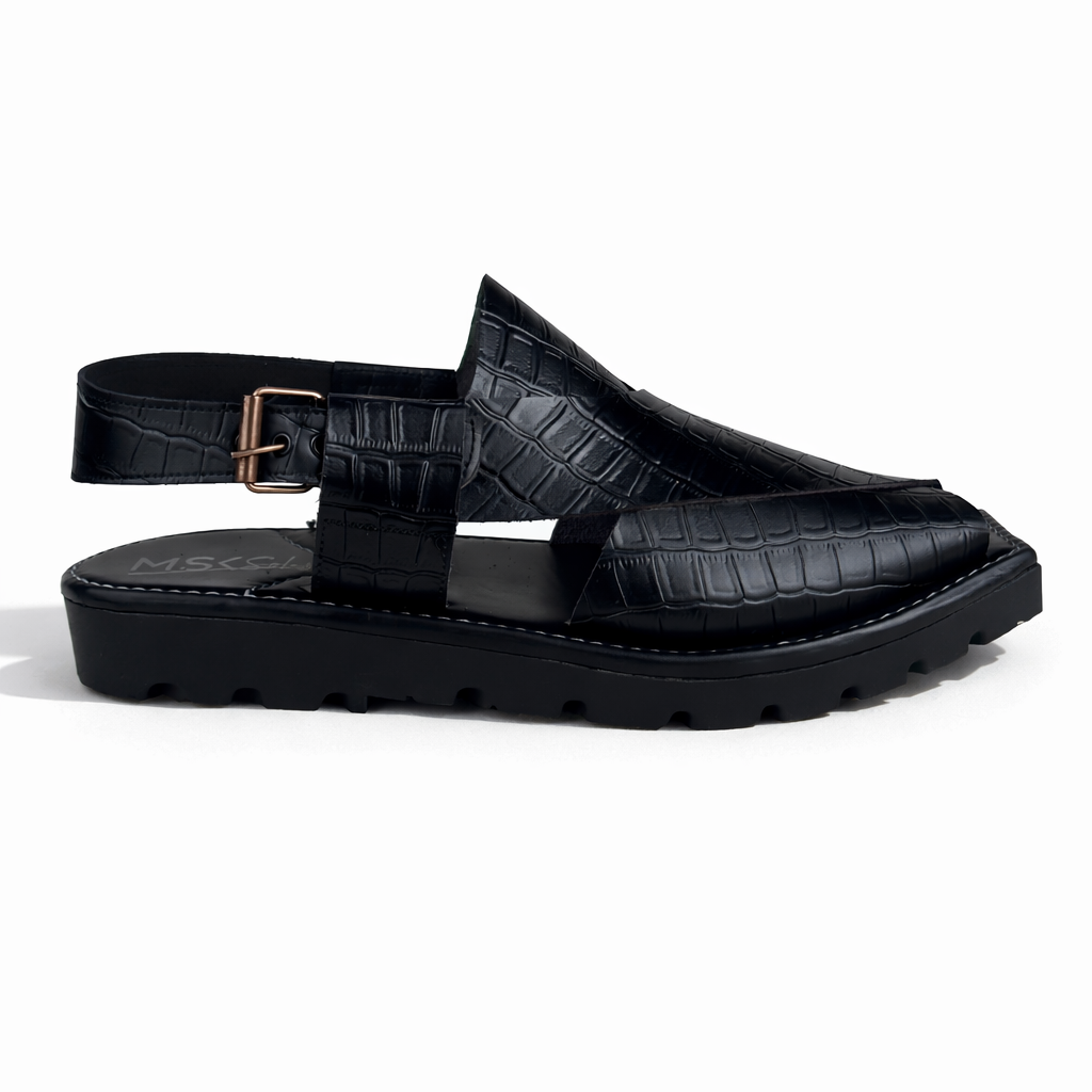 BLACK CROC KAPTAN CHAPPAL
