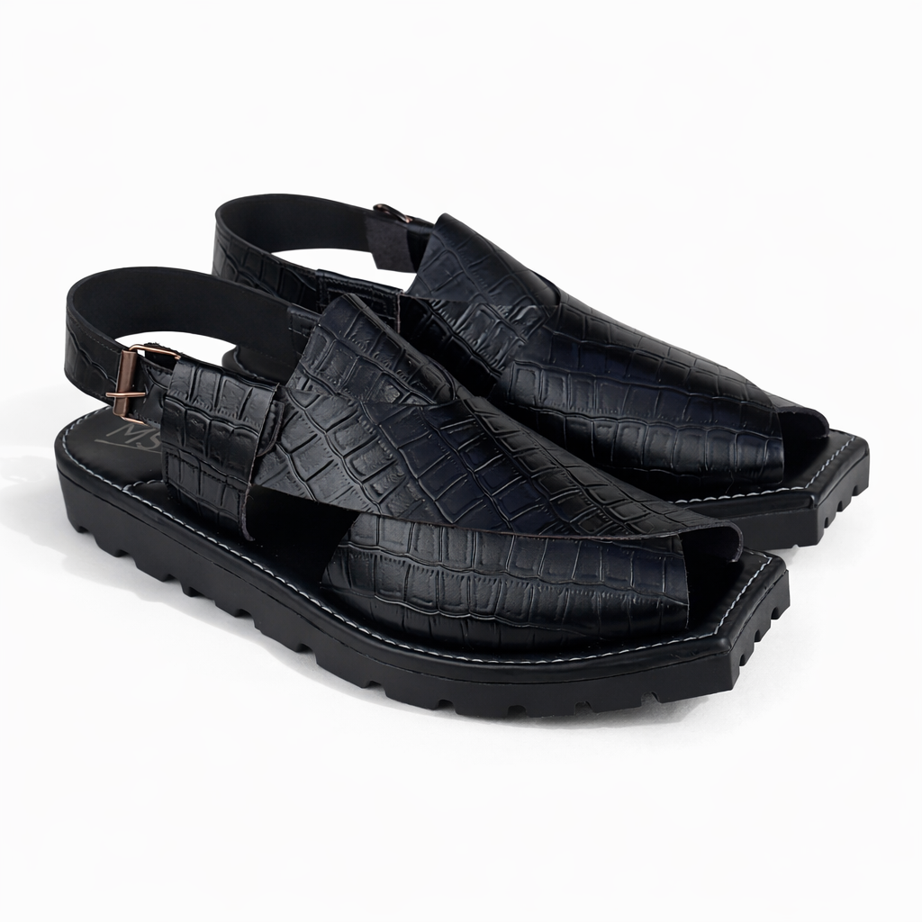 BLACK CROC KAPTAN CHAPPAL