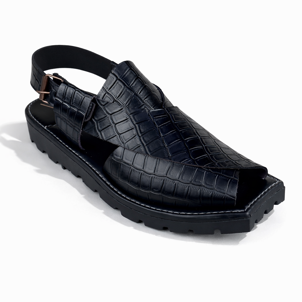 BLACK CROC KAPTAN CHAPPAL