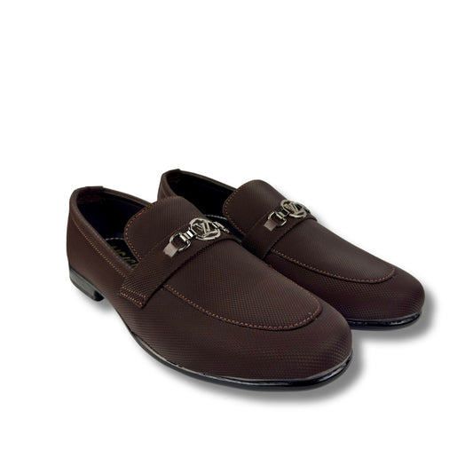 BROWN BUFFED LOAFER