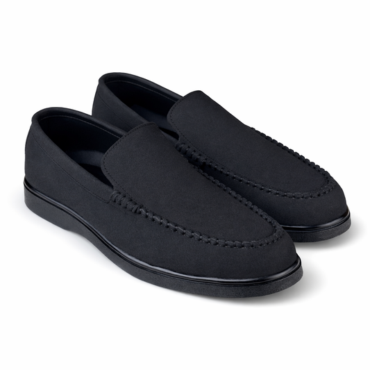 BLACK AURA SUEDE MEDICATED LOAFER
