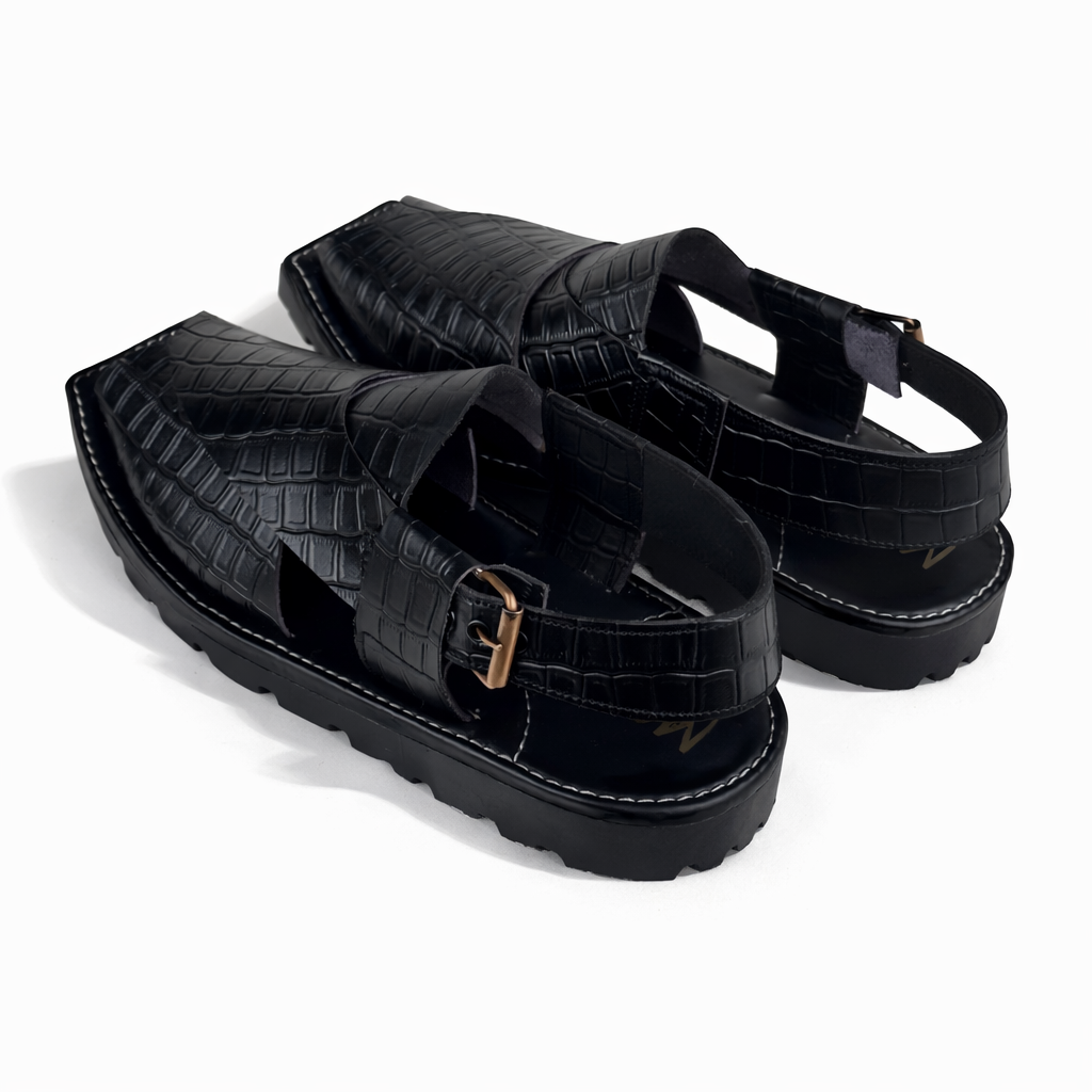 BLACK CROC KAPTAN CHAPPAL