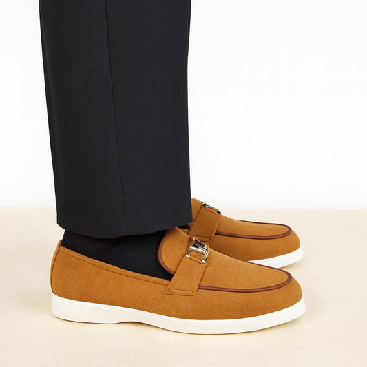 CAMEL BROWN SUEDE LOAFER
