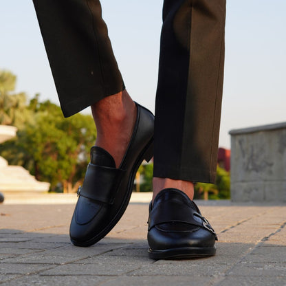 BLACK MONK LOAFER