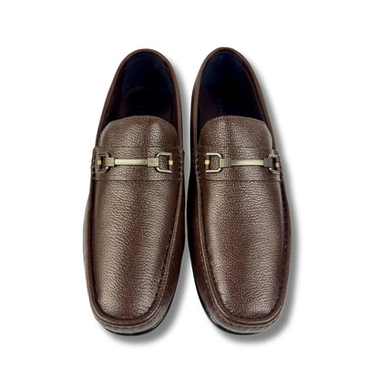 BROWN MEDICATED SOFT LEATHER LOAFER