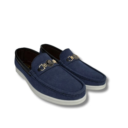 Walmer - Men's Blue Suede Loafer