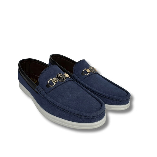 Walmer - Men's Blue Suede Loafer
