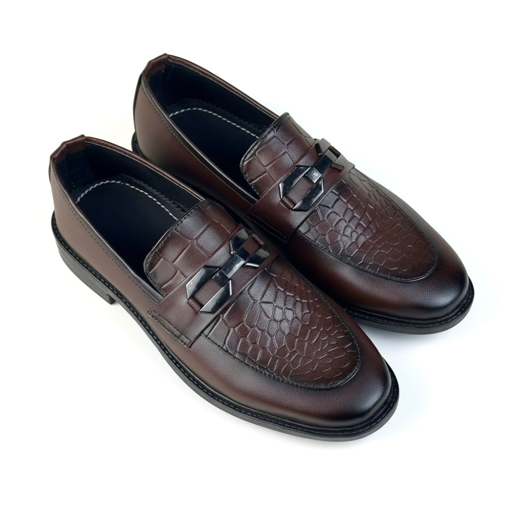 BROWN BUCKLE LOGO FORMAL