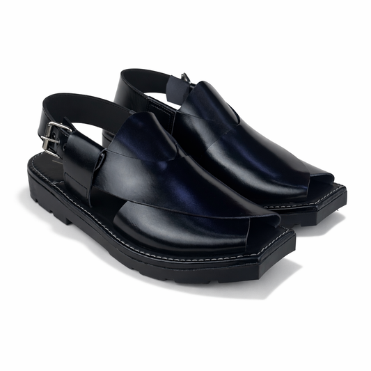 BLACK KAPTAN CHAPPAL