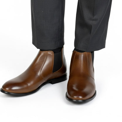 BROWN CHELSEA BOOT PURE LEATHER