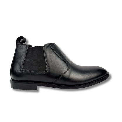 Black Cow Leather Chelsea boots