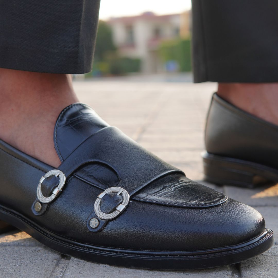 BLACK MONK LOAFER