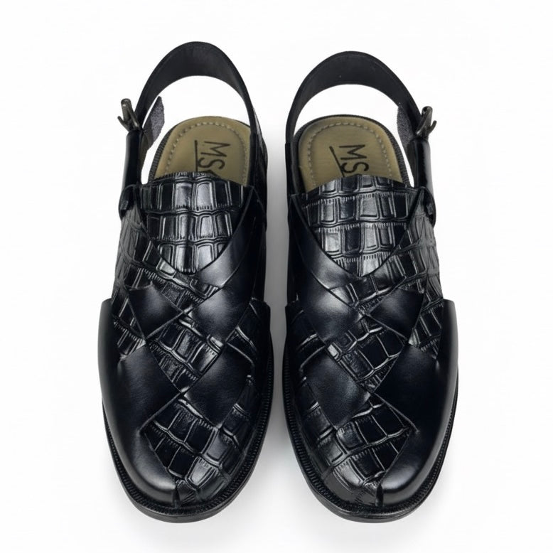 CROC STRAP SIYAH PESHAWARI