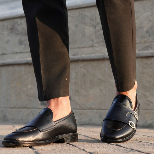 BLACK MONK LOAFER