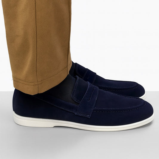 MIDNIGHT BLUE SUEDE LEATHER