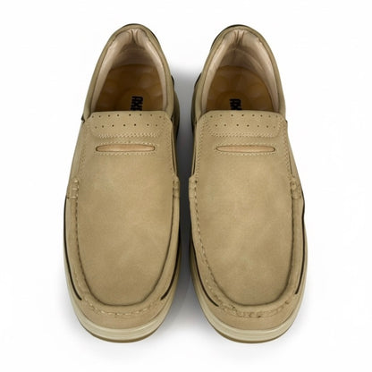 CREAM MEDICATED SOFT LEATHER LOAFER