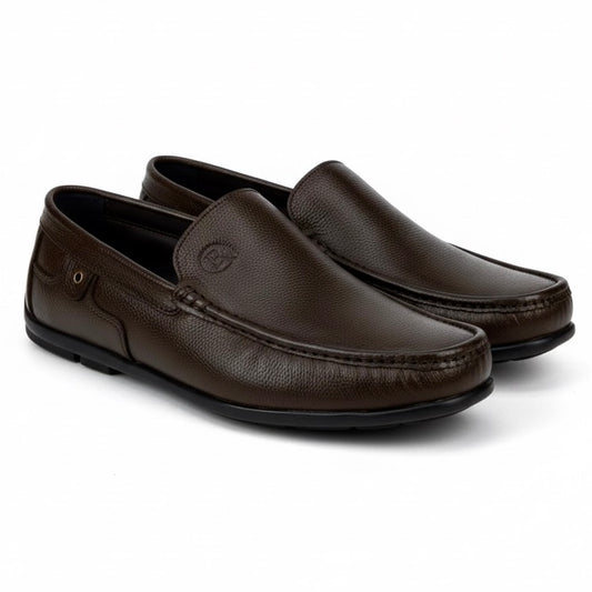 BROWN MEDICATED SOFT LEATHER LOAFER 002