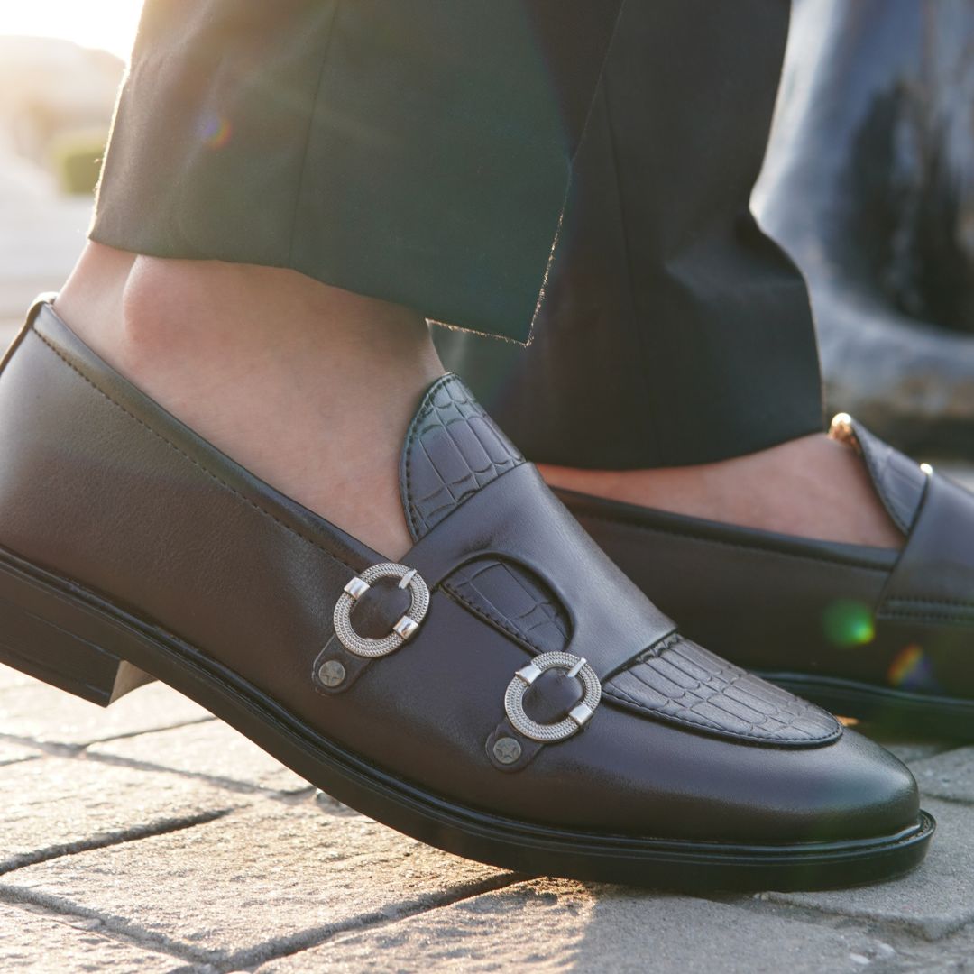 BLACK MONK LOAFER