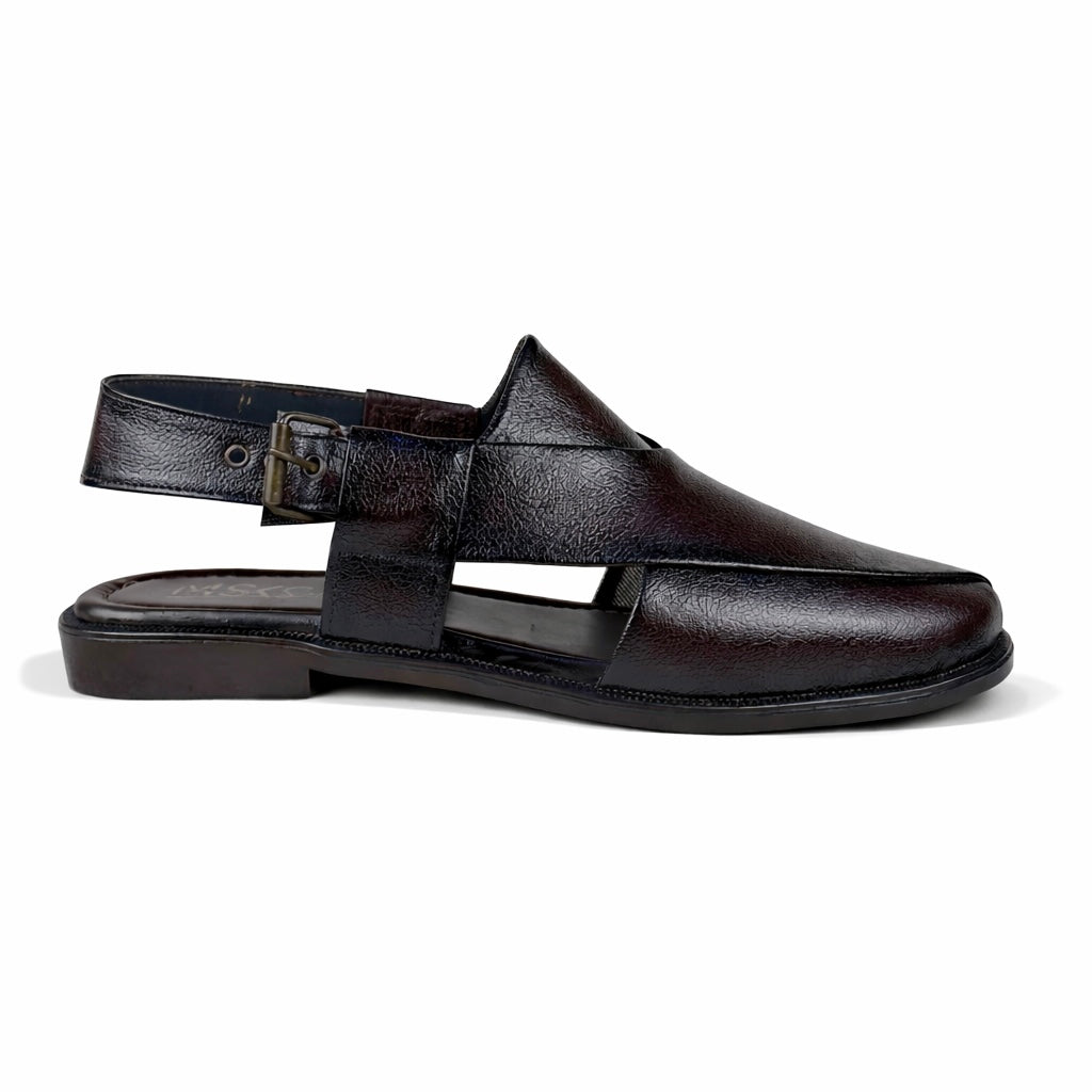 BROWN TEXTURED PESHAWARI