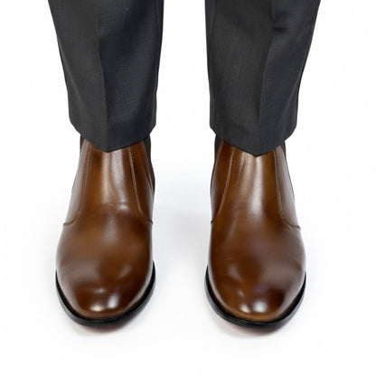 BROWN CHELSEA BOOT PURE LEATHER