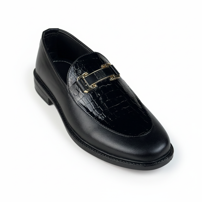 BLACK PATENT LOGO FORMAL