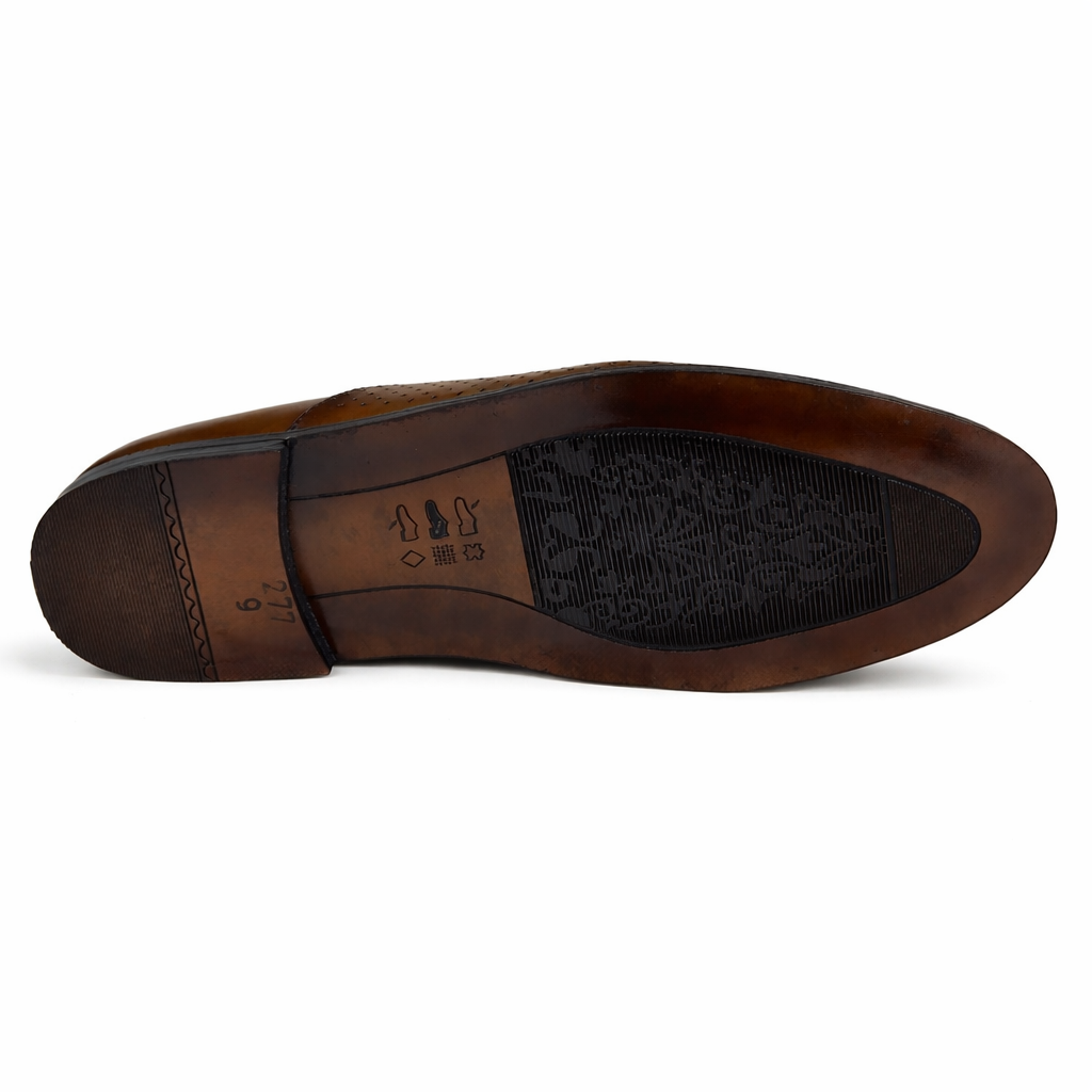 BROWN TASSEL - LEATHER SOLE