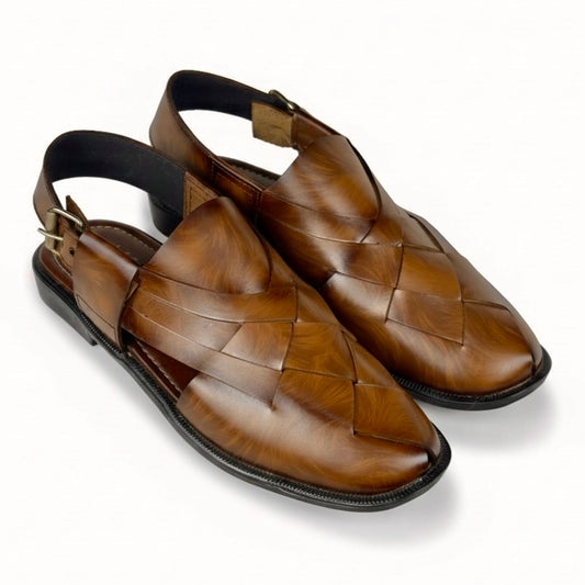 BABAR SHEER STRAPED PESHAWARI