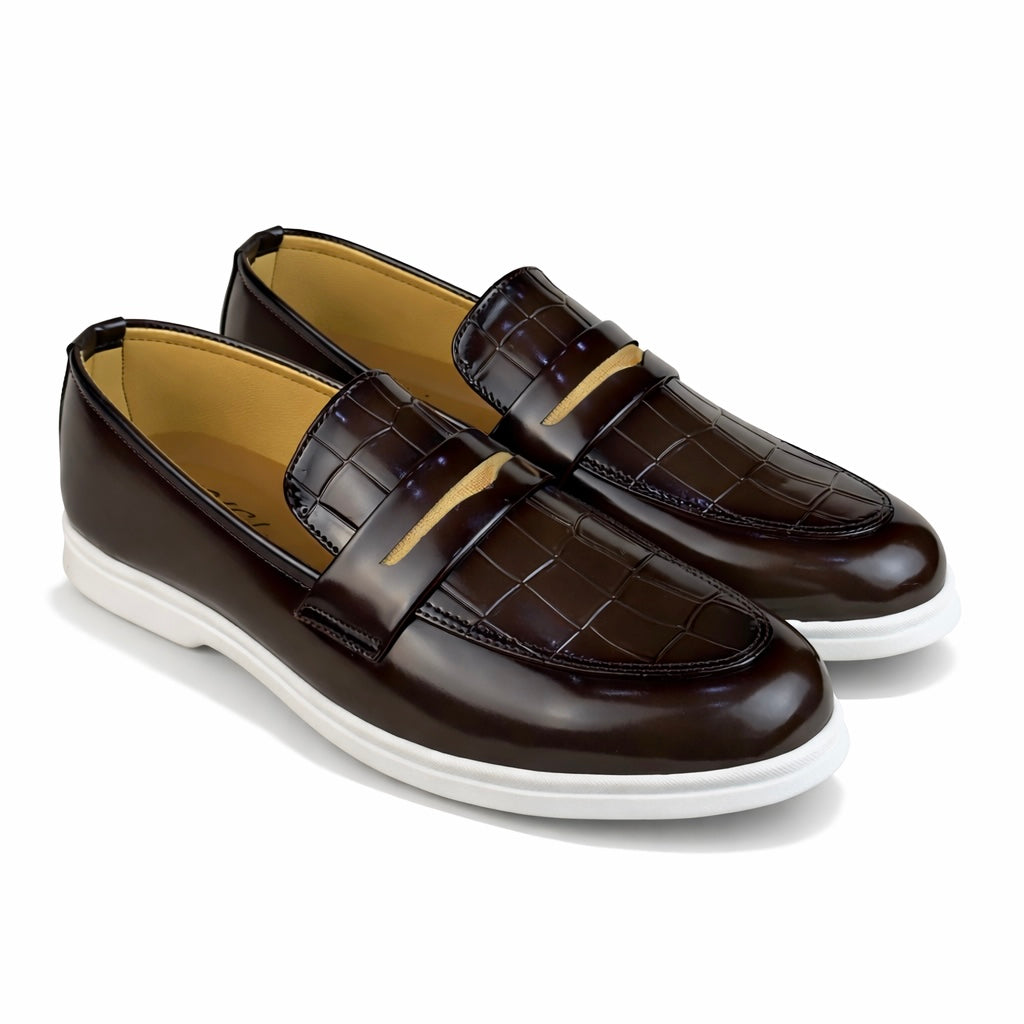 CHERRY PATENT MEDICATED LOAFER