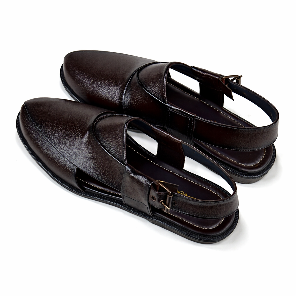 BROWN TEXTURED PESHAWARI