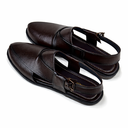 BROWN TEXTURED PESHAWARI