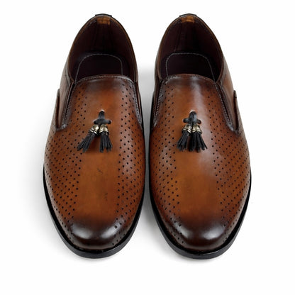 BROWN TASSEL - LEATHER SOLE