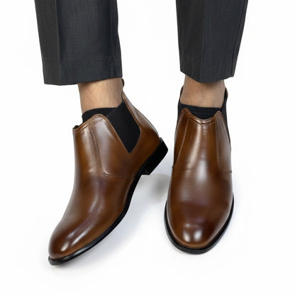 BROWN CHELSEA BOOT PURE LEATHER